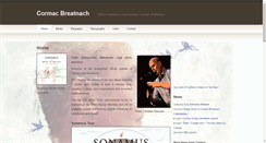 Desktop Screenshot of cormacbreatnach.com